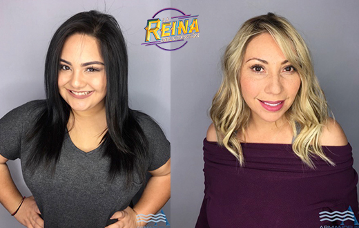 Makeover for participants of La Reina De La Cancion by Salon Armandeus