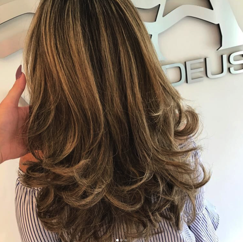 Highlights and hairstyle done at Salon Armandeus Orlando