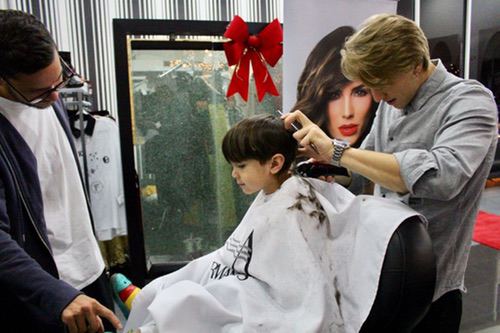 Hairstyle for kids at Salon Armandeus Doral