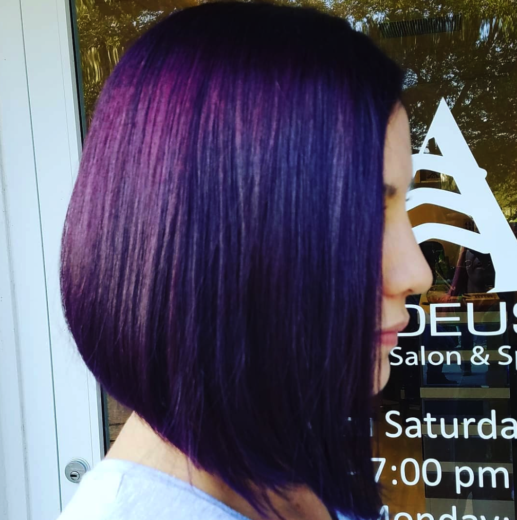 Violet hair done at Salon Armandeus Orlando