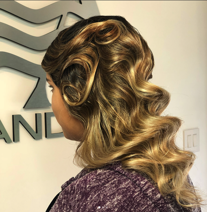 Updo hair style done at Salon Armandeus Orlando