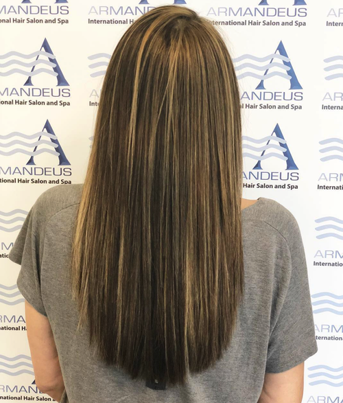 Highlights and hair plastic surgery at Salon Armandeus Coconut Grove