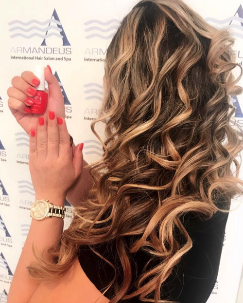 Hair and nails done at Salon Armandeus Coconut Grove