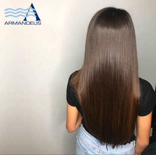 Japanese hair straightening done at Salon Armandeus Doral