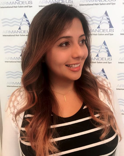 Balayage and style done at Salon Armandeus Coconut GroveBalayage and style done at Salon Armandeus Coconut Grove