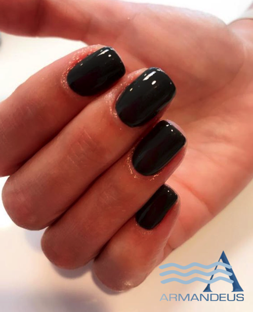 Gel nails done at Salon Armandeus Coconut Grove