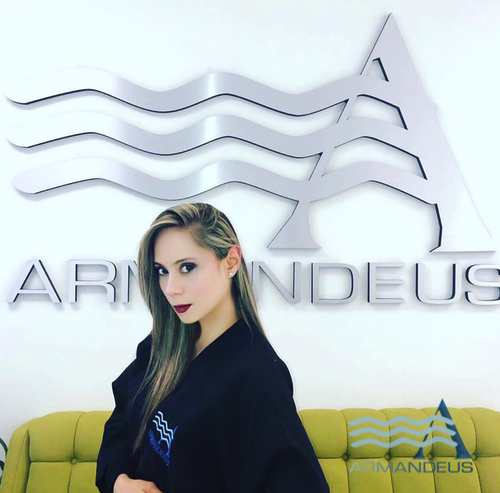 Hair color and style done at Salon Armandeus Coconut Creek