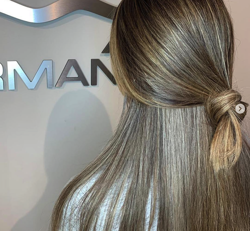 Hair color and hairstyle done at Salon Armandeus Orlando