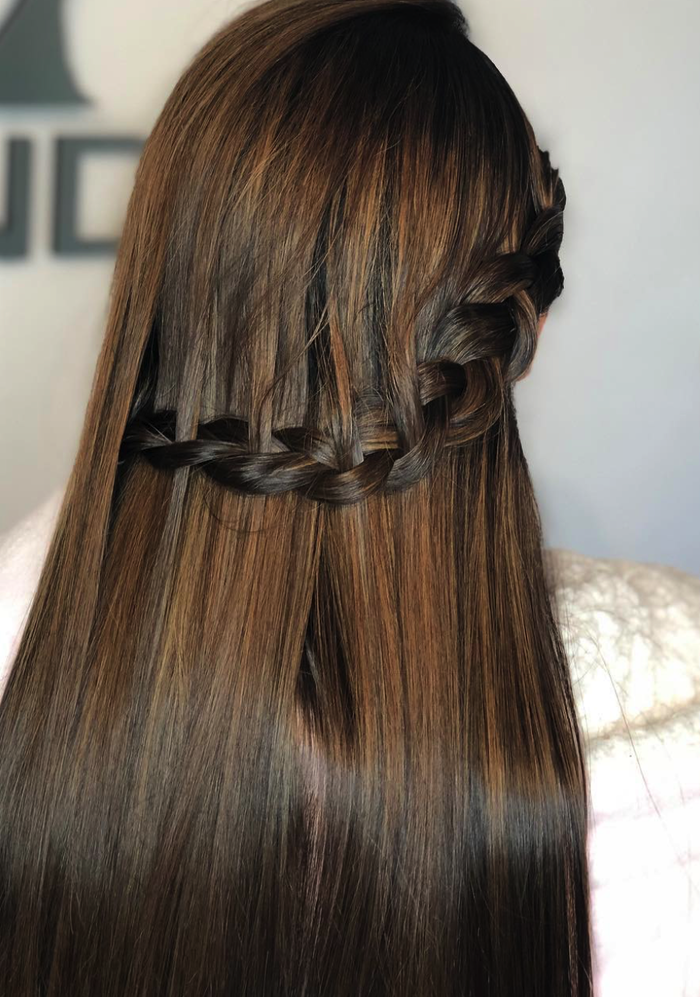 Braided hairstyle done at Salon Armandeus Orlando