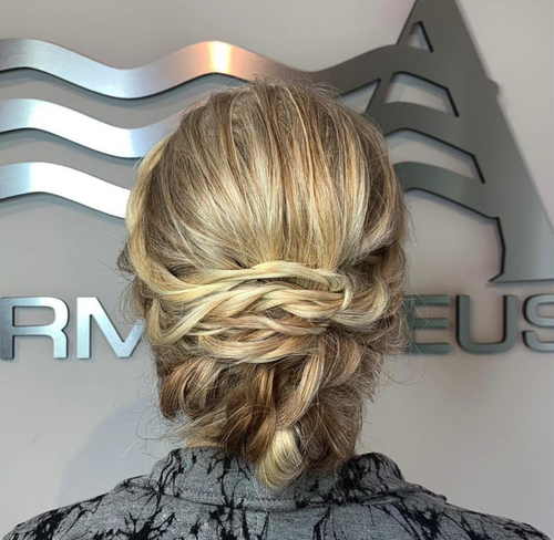 Updo hairstyle done at Salon Armandeus Orlando