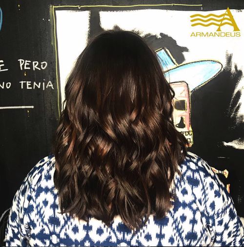 Hair color and style done at Salon Armandeus Doral