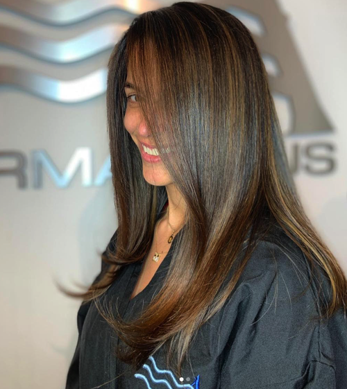 Hair color and style done at Salon Armandeus Orlando