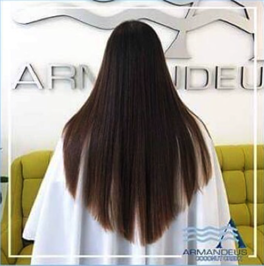 Perfect hair done at Salon Armandeus Coconut Creek