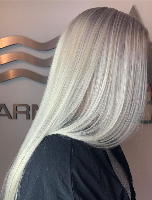 Platinum blonde done at Salon Armandeus Orlando