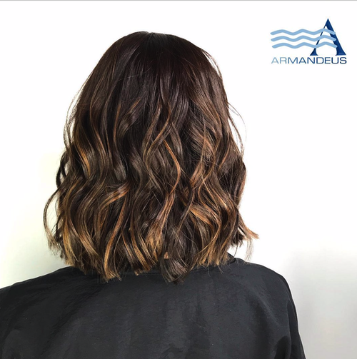 Highlights and haircut done at Salon Armandeus Doral