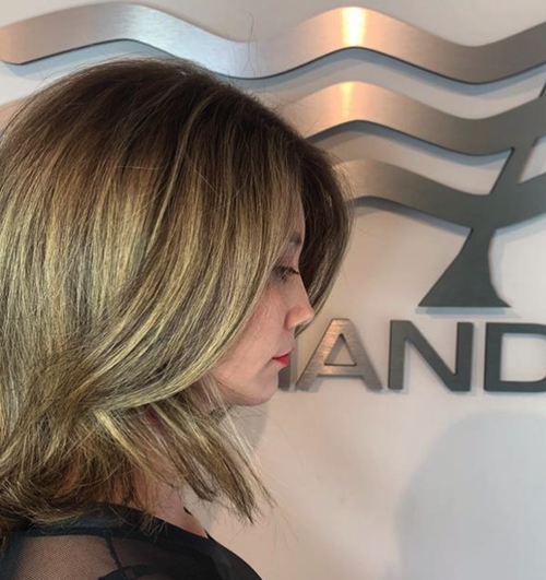 Highlights and haircut by Salon Armandeus Orlando