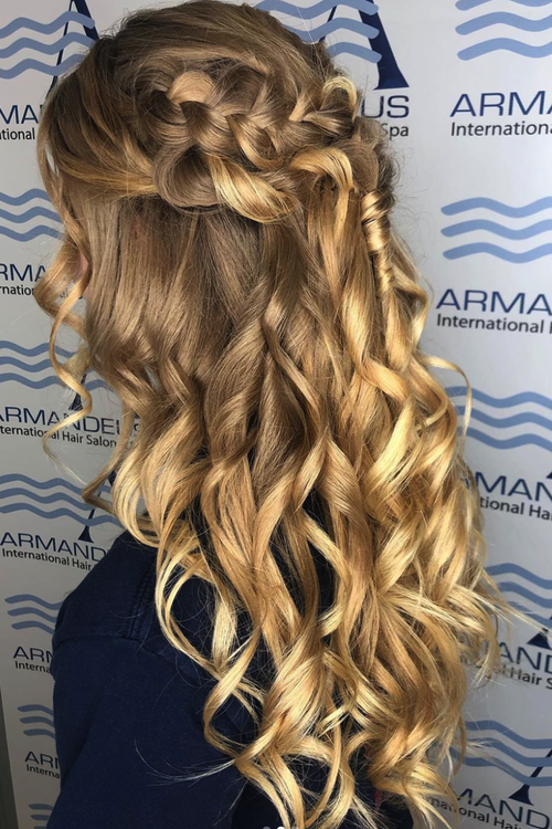 Braided hairstyle and hair color by Salon Armandeus Nona Park