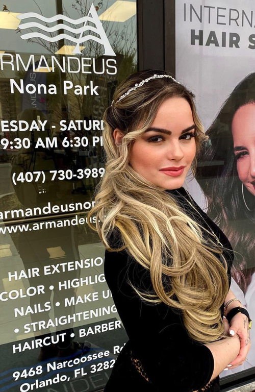 Bride makeup and hair style by hair salon Armandeus Nona Park