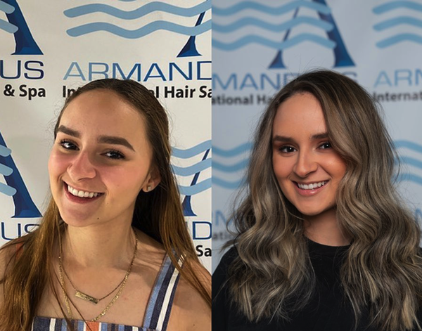 Check out this amazing before and after hair color at hair salon Armandeus Midtown