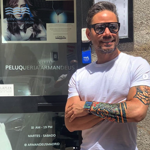 At hair salon Armandeus Madrid men love changing their look