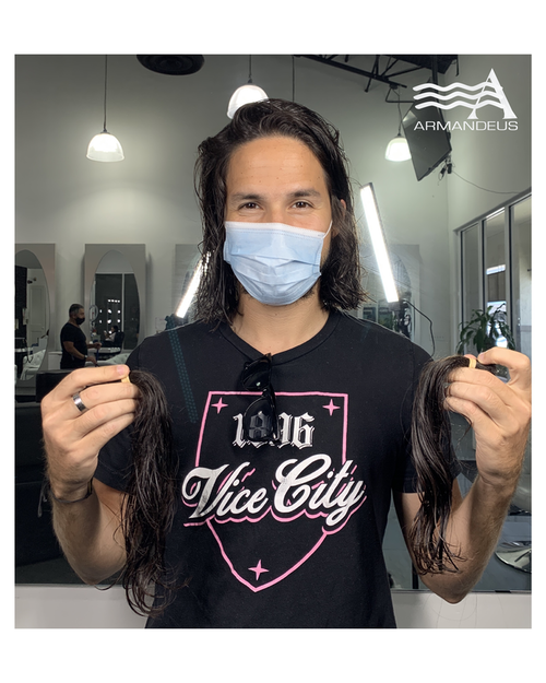 At salon Armandeus we admire those who donate their hair to a great cause